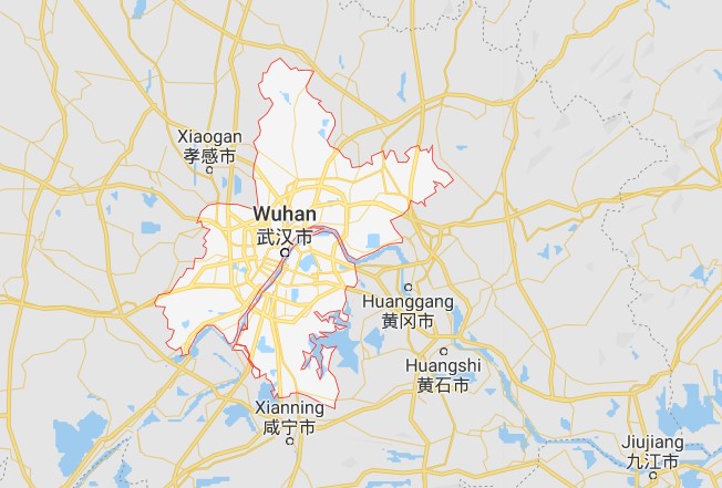 Wuhan Map - Google
